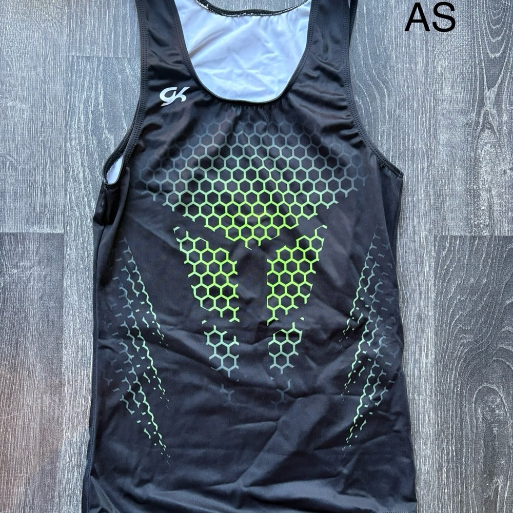 GK Black and Neon Green Men's Tank Top